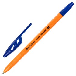 Ручка шариковая BRAUBERG "ULTRA ORANGE", СИНЯЯ, узел 0,7 мм, чернила ГЕРМАНИЯ, наконечник ШВЕЙЦАРИЯ, 143562 - фото 11026905