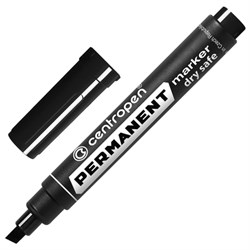 Маркер перманентный CENTROPEN 8516, ЧЕРНЫЙ, скошенный наконечник, 2-5 мм, 5 8516 0112 - фото 11030318
