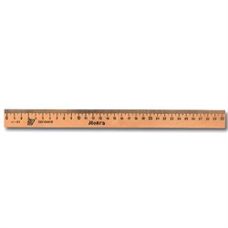 Линейка деревянная 30 см, ЛП-300, МОЖГА, С07, C07 - фото 11047490