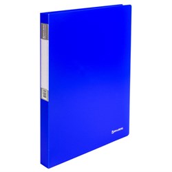 Папка на 2 кольцах BRAUBERG "Neon", 25 мм, внутренний карман, неоновая, синяя, до 170 листов, 0,7 мм, 227459 - фото 11059474