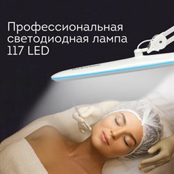 Настольная бестеневая лампа / светильник 117 светодиодов, 4 режима яркости, DASWERK, 237954 - фото 11079524