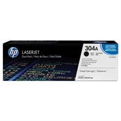 Картридж лазерный HP (CC530AD) CLJ CP2025/CM2320, №304A, черный, КОМПЛЕКТ 2 шт., оригинальный, ресурс 2х3500 страниц - фото 11088387