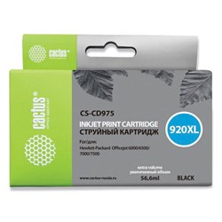 Картридж струйный CACTUS (CS-CD975) для HP Officejet 6000/6500/7000, черный - фото 11088577