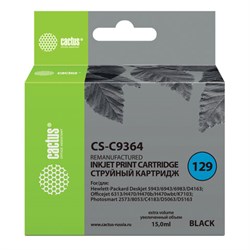 Картридж струйный CACTUS (CS-C9364) для HP Photosmart 2573/DeskJet 6943, черный - фото 11088598