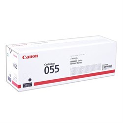 Картридж лазерный CANON (055BK) для LBP663/664/MF742/744/746, черный, оригинальный, ресурс 2300 страниц, 3016C002 - фото 11090120