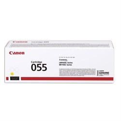 Картридж лазерный CANON (055Y) для LBP663/664/MF742/744/746, желтый, оригинальный, ресурс 2100 страниц, 3013C002 - фото 11090122