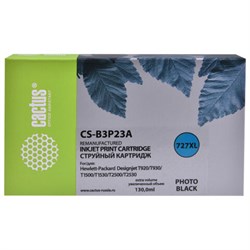 Картридж струйный CACTUS (CS-B3P23A) для HP DesignJet T920/T1500, фото черный - фото 11090473