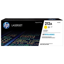 Картридж лазерный HP (W2122A) Color LaserJet M554/M555, №212A, желтый, оригинальный, ресурс 4500 страниц - фото 11090645