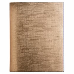 Тетрадь бумвинил А5 48 л. скоба, офсет №1, клетка, "ЗОЛОТО Metallic", HATBER, 059231, 48Т5бвВ1 - фото 11095421