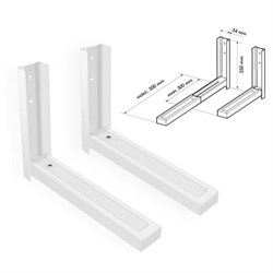 Кронштейн-крепление для СВЧ настенный С-2, 1 степень свободы, 40 кг, белый - фото 11100591