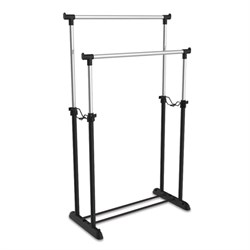 Вешалка для плечиков SHT-WR4150, 1615х860х440 мм, пластик/металл, черная/хром - фото 11123756