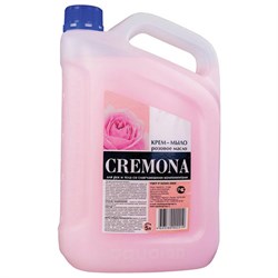 Мыло-крем жидкое 5 л CREMONELLA "Розовое масло", ПРЕМИУМ, перламутровое, из натуральных компонентов, 102219 - фото 11127583