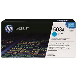 Картридж лазерный HP (Q7581A) ColorLaserJet CP3505/3800, голубой, оригинальный, ресурс 6000 страниц - фото 11184347