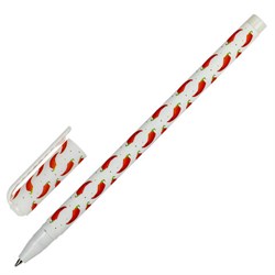 Ручка шариковая BRAUBERG SOFT TOUCH STICK "CHILI PEPPER", СИНЯЯ, мягкое покрытие, узел 0,7 мм, 143708 - фото 11203300