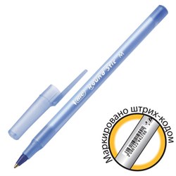 Ручка шариковая BIC "Round Stic", СИНЯЯ, корпус голубой, узел 1 мм, линия письма 0,32 мм, С ШТРИХКОДОМ, 934598 - фото 11203680