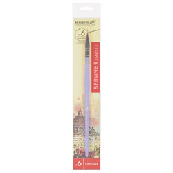 Кисть художественная профессиональная, белка, микс, круглая, № 6, BRAUBERG ART CLASSIC, 200952 - фото 11207523
