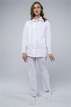 Куртка женская ХАССП-Премиум (тк.Оптима,160), белый - фото 11295083