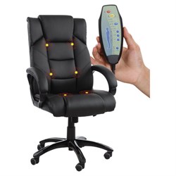 Кресло офисное BRABIX "Bliss MS-004", 6 массажных модулей, экокожа, черное, 532522 - фото 11325202