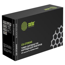 Картридж лазерный CACTUS (CS-CF280AS) для HP LaserJet Pro M401/M425, ресурс 2700 страниц - фото 11329882