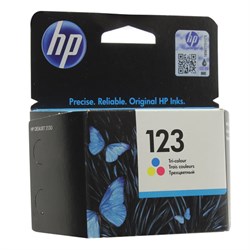 Картридж струйный HP (F6V16AE) Deskjet 2130, №123, цветной, оригинальный, ресурс 100 стр. - фото 11330026