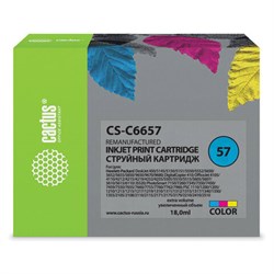 Картридж струйный CACTUS (CS-C6657) для HP Deskjet 5150/5550/5600/5850, цветной - фото 11330496