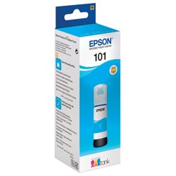 Чернила EPSON 101 (T03V24) для СНПЧ L4150/ L4160/ L6160/ L6170/ L6190, голубые, ОРИГИНАЛЬНЫЕ, C13T03V24A - фото 11330546