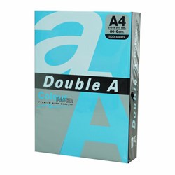 Бумага цветная DOUBLE A, А4, 80 г/м2, 500 л., интенсив, синяя - фото 11983526