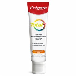 Зубная паста 100 мл COLGATE "Total", витамин С, с фторидом, 6920354832833 - фото 12126763