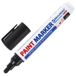 Маркер-краска лаковый (paint marker) 6 мм, ЧЕРНЫЙ, НИТРО-ОСНОВА, BRAUBERG PROFESSIONAL PLUS EXTRA, 151451 - фото 12527002