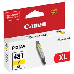 Картридж струйный CANON (CLI-481Y XL) для PIXMA TS704 / TS6140, желтый, ресурс 512 страниц, оригинальный, 2046C001 - фото 12539350