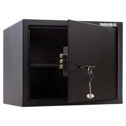 Сейф мебельный BRABIX "SF-280KL", 280х350х300 мм, ключевой замок, черный, 291148, S103BR212314 - фото 12550156