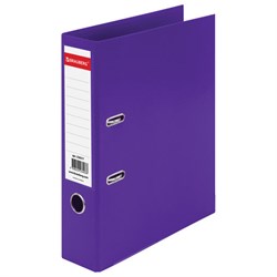 Папка-регистратор BRAUBERG "EXTRA", 75 мм, фиолетовая, двустороннее покрытие пластик, металлический уголок, 228577 - фото 12653251