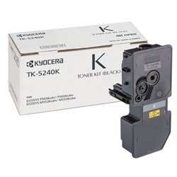 Тонер-картридж KYOCERA (TK-5240K) P5026cdn/w/M5526cdn/w, ресурс 4000 стр., цвет черный, оригинальный, 1T02R70NL0 - фото 12659686