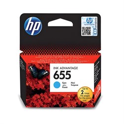 Картридж струйный HP (CZ110AE) Deskjet Ink Advantage 3525/5525/4515/4525 №655, голубой, оригинальный - фото 12660980