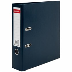 Папка-регистратор BRAUBERG с покрытием из ПВХ, 80 мм, с уголком, синяя (удвоенный срок службы), 227191 - фото 13107247