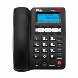 Телефон RITMIX RT-550 black, АОН, спикерфон, память 100 номеров, тональный/импульсный режим, 80001483 - фото 13110829