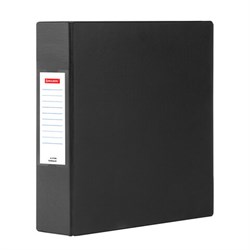 Папка на 2 кольцах, ПРОЧНАЯ, картон/ПВХ, BRAUBERG "Office", ЧЕРНАЯ, 75 мм, до 500 листов, 271846 - фото 13113760