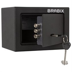 Сейф мебельный BRABIX "SF-140KL", 140х195х140 мм, ключевой замок, черный, 291140, S103BR210114 - фото 13114280