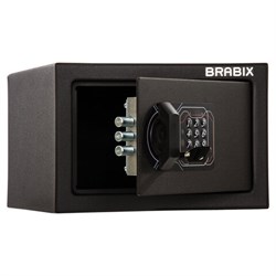 Сейф мебельный BRABIX "SF-170EL", 170х260х230 мм, электронный замок, черный, 291143, S103BR210614 - фото 13114308