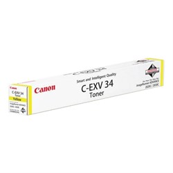 Тонер CANON (C-EXV34Y) iR C9060/C9065/C9070, желтый, оригинальный, ресурс 16000 страниц, 3785B002 - фото 13114641