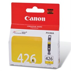 Картридж струйный CANON (CLI-426Y) Pixma MG5140/MG5240/MG6140/MG8140, желтый, оригинальный, 446 стр., 4559B001 - фото 13116034