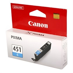 Картридж струйный CANON (CLI-451C) Pixma iP7240 и другие, голубой, оригинальный, 6524B001 - фото 13116079