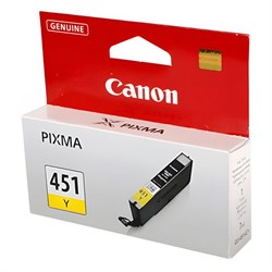 Картридж струйный CANON (CLI-451Y) Pixma iP7240 и другие, желтый, оригинальный, 6526B001 - фото 13116081