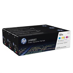 Картридж лазерный HP (U0SL1AM) LJ Pro200 colorM276/M251, №131A, оригинальный, КОМПЛЕКТ 3 цвета по 1800 страниц - фото 13116147