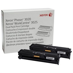 Картридж лазерный XEROX (106R03048) Phaser 3020/WC3025, оригинальный, ресурс 1500 стр., комплект 2 шт. - фото 13116217