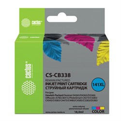 Картридж струйный CACTUS (CS-CB338) для HP OfficeJet J5700/Deskjet D4200, цветной - фото 13116257