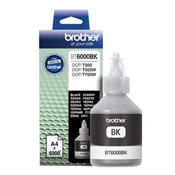 Чернила BROTHER (BT-6000BK) для СНПЧ Brother DCP-T500W\T700W\T300, черные, ресурс 6000 страниц, оригинальные, BT6000BK - фото 13116354