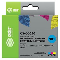 Картридж струйный CACTUS (CS-CC656) для HP OfficeJet J4580/J4660/J4680, цветной - фото 13116578