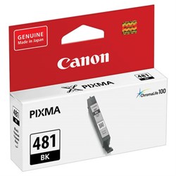 Картридж струйный CANON (CLI-481BK) для PIXMA TS704 / TS6140, черный, ресурс 1478 страниц, оригинальный, 2101C001 - фото 13116701