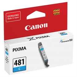 Картридж струйный CANON (CLI-481C) для PIXMA TS704/TS6140, голубой, ресурс 257 страниц, оригинальный, 2098C001 - фото 13116704
